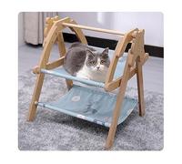 estantes para Gatos, Hamaca Columpio for Perros y Gatos, Hamaca for Mascotas con tapete de algodón Lino, Adecuada for pequeños en Interiores Exteriores(4)