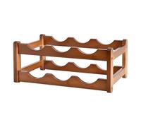 Estantes vino Estante de vino de madera maciza, estante de exhibición de vino de mesa, decoración del hogar, adecuado for cocina, restaurante, bar, sótano, bodega. Vinatera(2nd floor 6 bottles)