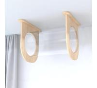 Estantes y perchas para gatos para pared, muebles de madera para gatos con estantes de conector y puente para condominios montados en la pared