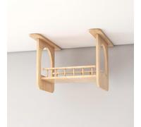 Estantes y perchas para gatos para pared, muebles de madera para gatos con estantes de conector y puente para condominios montados en la pared