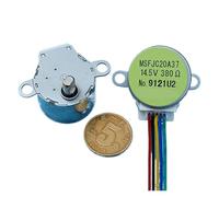 ESTAOUAK 1 unidad de arranque paso a paso de 25 mm, 4 fases, 5 cables, CC 14 V, resistencia 380 ohmios for cabezal oscilante de aire acondicionado for control de válvula de agua.