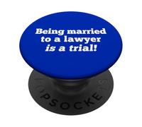 Estar Casado con un Abogado Cita de Humor Broma Legal PopSockets PopGrip Adhesivo