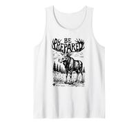 Estar Preparado Alce Tipografía Scouting America Vintage Camiseta sin Mangas