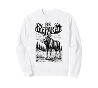 Estar Preparado Alce Tipografía Scouting America Vintage Sudadera