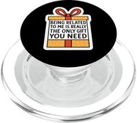 Estar relacionado Conmigo es Todo lo Que Necesitas Divertido cumpleaños de Navidad PopSockets PopGrip para MagSafe
