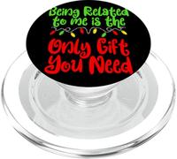 Estar relacionado Conmigo es Todo lo Que Necesitas Navidad Divertida PopSockets PopGrip para MagSafe