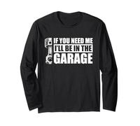 Estaré en el Garaje Car Lover Mechanic Garage Car Guy Manga Larga