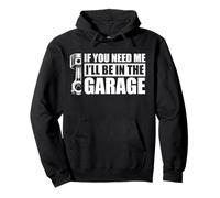 Estaré en el Garaje Car Lover Mechanic Garage Car Guy Sudadera con Capucha