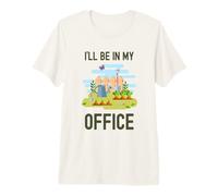 Estaré en mi Oficina, a un Jardinero Divertido le Encanta Trabajar en el jardín al Aire Libre Camiseta Premium