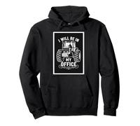 ESTARÉ EN MI Oficina Farmer Life Farm Tractor Sudadera con Capucha