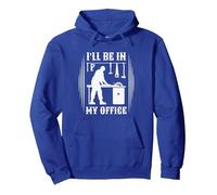Estaré en mi Oficina Funny Handyman Craftsman Tools Sudadera con Capucha, Unisex para Adultos, Azul Real, XL