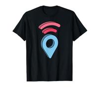Estás aquí GPS Pin Ubicación de Viaje Camiseta gráfica económica