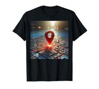 Estás aquí GPS Pin Ubicación de Viaje Camiseta gráfica económica