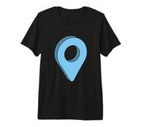 Estás aquí GPS Pin Ubicación de Viaje Camiseta Premium