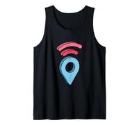 Estás aquí GPS Pin Ubicación de Viaje Camiseta sin Mangas