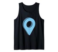 Estás aquí GPS Pin Ubicación de Viaje Camiseta sin Mangas