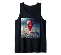 Estás aquí GPS Pin Ubicación de Viaje Camiseta sin Mangas