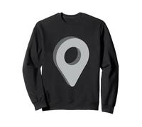 Estás aquí GPS Pin Ubicación de Viaje Sudadera