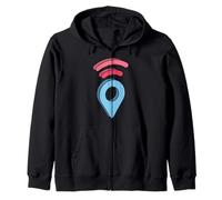 Estás aquí GPS Pin Ubicación de Viaje Sudadera con Capucha