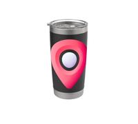 Estás aquí GPS Pin Ubicación de viaje Vaso térmico de acero inoxidable de doble pared