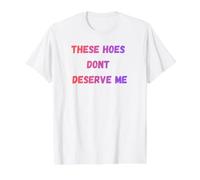 Estas Azadas no me merecen Camiseta gráfica económica, Hombre, Blanco, L