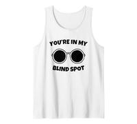 Estás En Mi Punto Ciego Camiseta sin Mangas, Hombre, Blanco, XL