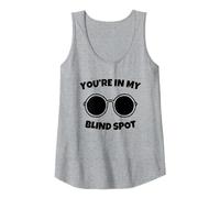 Estás En Mi Punto Ciego Camiseta sin Mangas, Mujer, Gris Jaspeado, XL