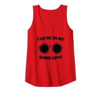 Estás En Mi Punto Ciego Camiseta sin Mangas, Mujer, Rojo, XL