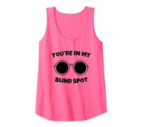 Estás En Mi Punto Ciego Camiseta sin Mangas, Mujer, Rosado Neón, XL