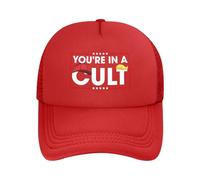Estás en una secta. Gorra de béisbol de Camionero de Malla Anti-Idiotas.