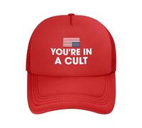Estás en una secta. Gorra de béisbol de Camionero de Malla Anti-Idiotas.