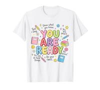 Estás Listo: Día del Examen: motivador, Estudiante, Maestro, Escuela Camiseta