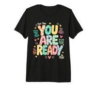 Estás Listo: Día del Examen: motivador, Estudiante, Maestro, Escuela Camiseta Premium