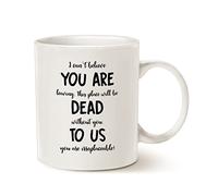 Estás Muerto Para Nosotros. Compañero De Trabajo Que Se Va. No Puedo Creer Que Dejes Tu Nuevo Trabajo. Adiós. Buena Suerte. Taza Porcelana Taza De Café Cerámica Tazas Para Leche Bebidas Té 330Ml