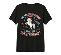 ¿Estás Pensando Demasiado en lo Que Estoy Pensando Demasiado Funny Horse Lover Camiseta Premium