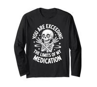 Estás superando los límites de mi medicación Funny Intovert Manga Larga