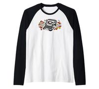 Estate Hunter Vintage Typewriter Antique Thrift Sale Art Camiseta Manga Raglan