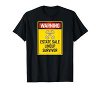 Estate Sale Lineup Survivor Vintage Thrifting Sign Camiseta gráfica económica