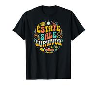 Estate Sale Survivor Retro Thrifting Antique Hunting Camiseta gráfica económica