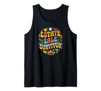 Estate Sale Survivor Retro Thrifting Antique Hunting Camiseta sin Mangas