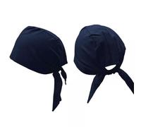 Estationeryhouse Gorro indio sij punjabi Patka, gorro de algodón con diseño de calavera de motociclista, bandana de algodón con cuerdas de amarre en la espalda, azul marino, Talla única