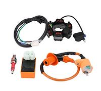 Estator Magneto, Bobina de Encendido Racing CDI Spark Plug Magneto Stator para Scooter de Ciclomotor GY6