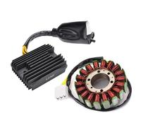 Estator Magneto para Aprilia para ETV1000 para Capo Nord 2001 2002 ETV 1000 para CAPONORD para Rally Raid 2003-2006 Bobina Estator + Rectificador Regulador Voltaje Estator Moto (Color : Rectifier C