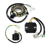 Estator Motocicleta para Warrior 350 para YFM350X 1996-2001 3HN-85510-10-00 Relé Arranque Solenoide Bobina Estator Regulador Rectificador Junta Estator Bobinas Estator Magneto