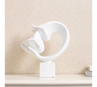 Estatua Abstracta de Pareja romántica, Figura de Pareja, Escultura artística, Adorno para el hogar, la Oficina, la Boda y la Sala de Estar, Color Blanco.