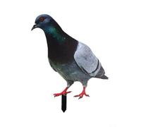 Estatua acrílica 2D de paloma de jardín, pájaro salvaje resistente a la intemperie para escultura para patio, decoración y adorno al aire libre con temática de granja (A)