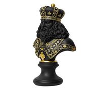 estatua ajedrez, adorno busto ajedrez rey/reina, figuras coleccionables resina, estantería oficina, mesa escritorio, adorno gabinete vino, 1 pieza
