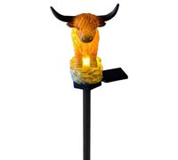 Estatua al aire libre decoración luminosa solar de resina impermeable