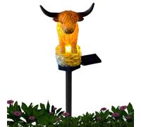 Estatua al aire libre estaca luz solar decorativa resina impermeable
