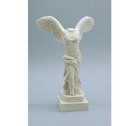 Estatua alada de la Victoria de Samotracia, 15 cm, réplica de efecto mármol blanco, escultura de arte griego antiguo